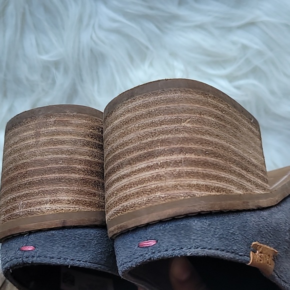 TOMS Leila Forged Iron grey Suede Mules in Size 6.5 - Picture 5 of 9